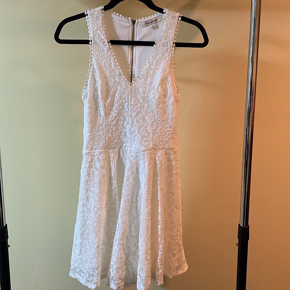 White foral laced dress from Francesca’s size small.